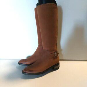 NWOT Blondo Whiskey Tan Zipper Knee High Nubuck Waterproof Boots, 8M